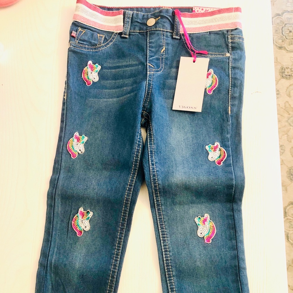 Vigoss Pull Up Unicorn Sequin Jeans 6